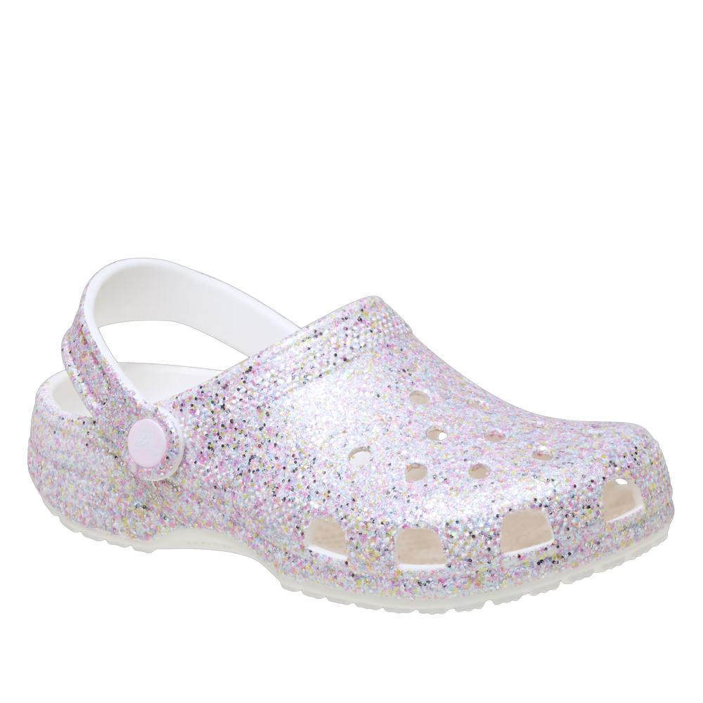 Klapki młodzieżowe Crocs Classic Fantasy Glitter Clog 212561-100 - multikolor
