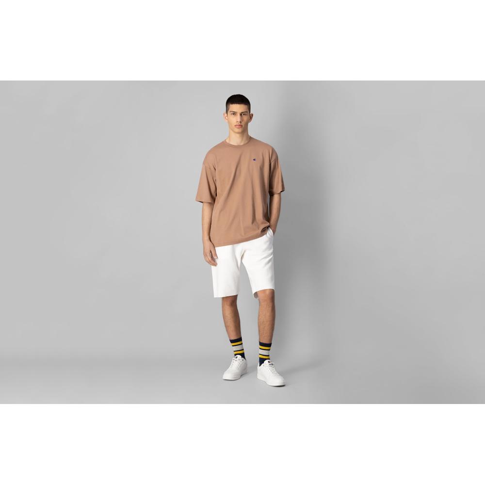 Koszulka Champion C Logo Muscle Fit 216548-MS036 - brązowa