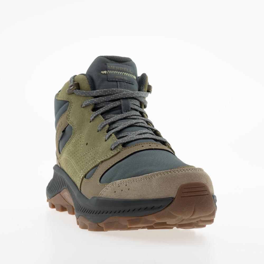 Buty męskie Merrell Tempo Sol Mid Waterproof J038941 - zielone