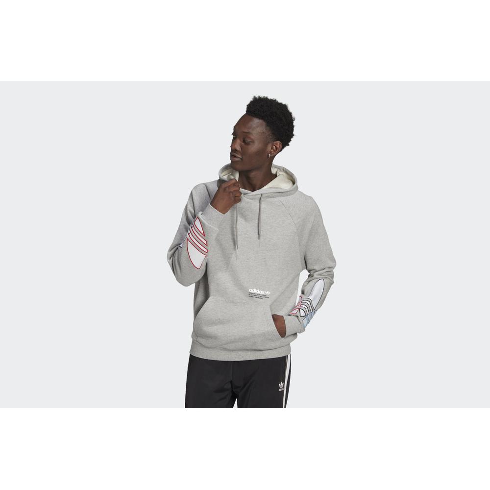 adidas Adicolor Tricolor Trefoil Hoodie > GN3571