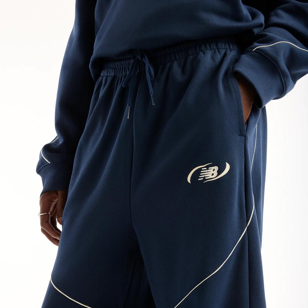 Spodnie męskie New Balance Trackside MB62053FNNY - granatowe