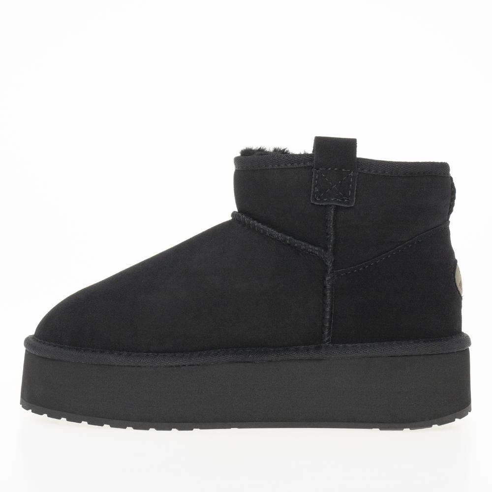 Stivali EMU Foy Flatform Micro – Pelle Di Pecora Australiana Impermeabile, Colore Chestnut, Taglia 40