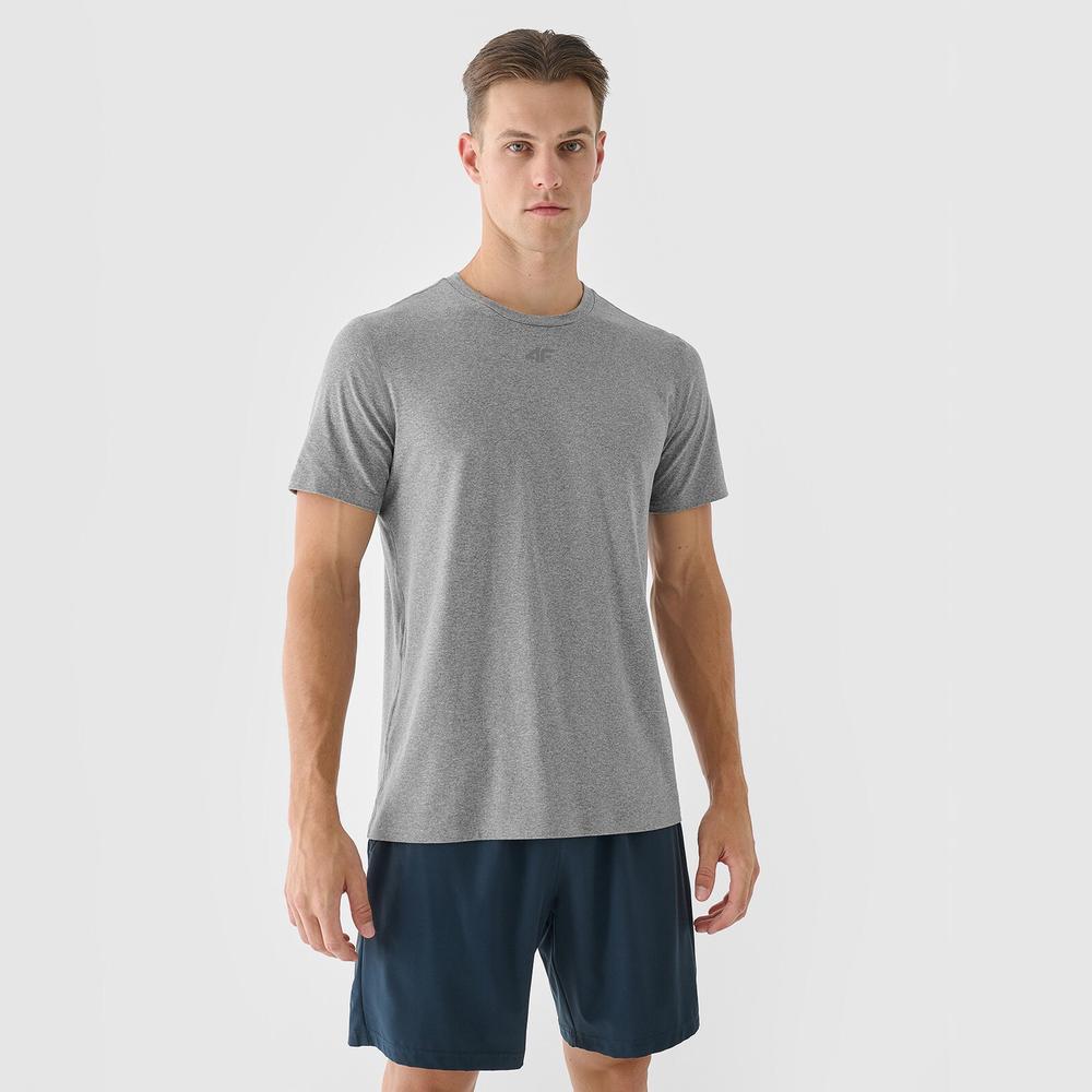 Koszulka męska 4F WAW24TFTSM100325M - szara