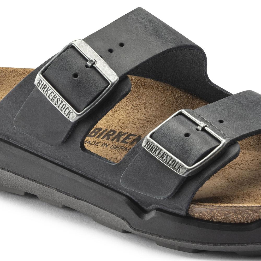 Klapki męskie Birkenstock Arizona Crosstown 1018461 - czarne