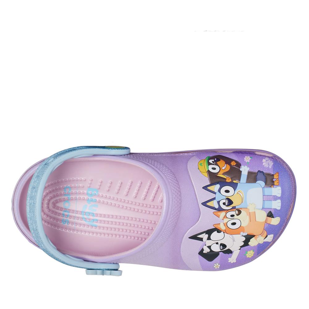 Klapki dziecięce Crocs Toddler Bluey Friends Forever Classic Clog 212370-90H - różowe