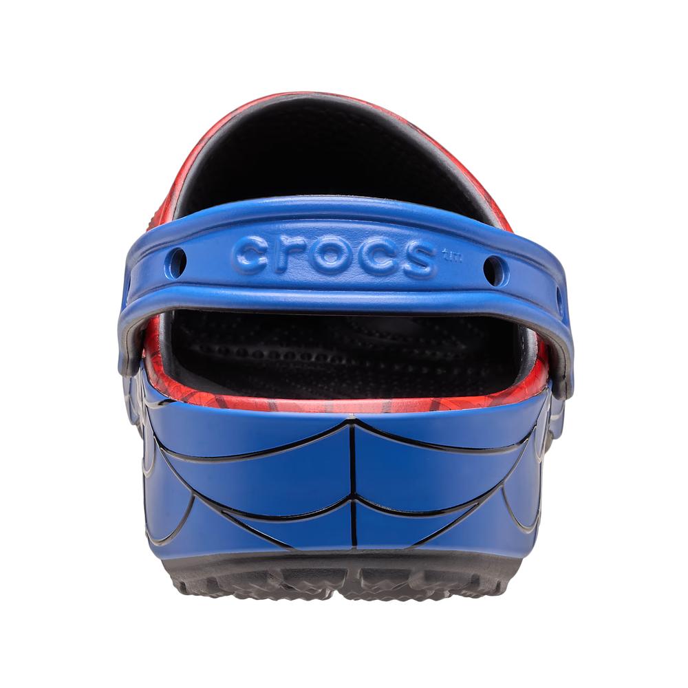 Klapki młodzieżowe Crocs Spider-Man Classic Clog 211409-90H - czerwone