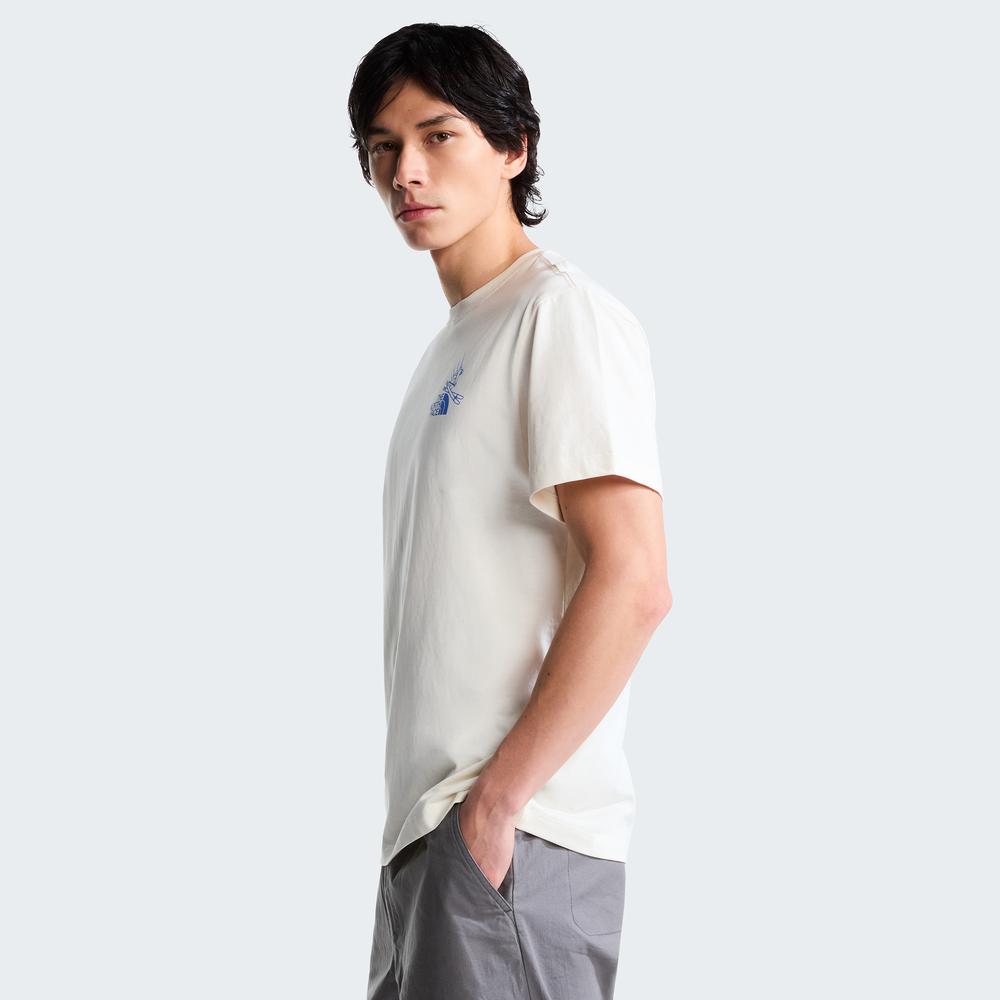 Koszulka męska The North Face Mountain Celebration 0A8G9ZQLI1 - biała