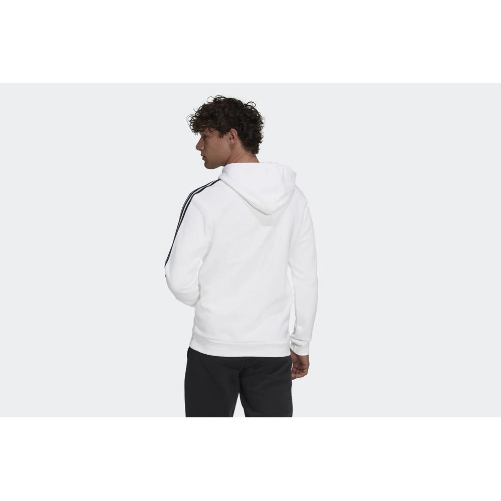 Bluza adidas Essentials Fleece 3-Stripes Hoodie GU2522 - biała