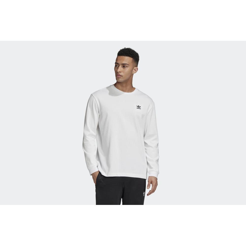ADIDAS BACK + FRONT PRINT TREFOIL LONG SLEEVE TEE > GE0860