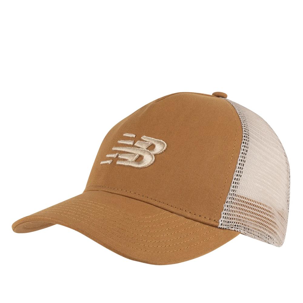 Czapka z daszkiem New Balance LAH01001TOB - brązowa