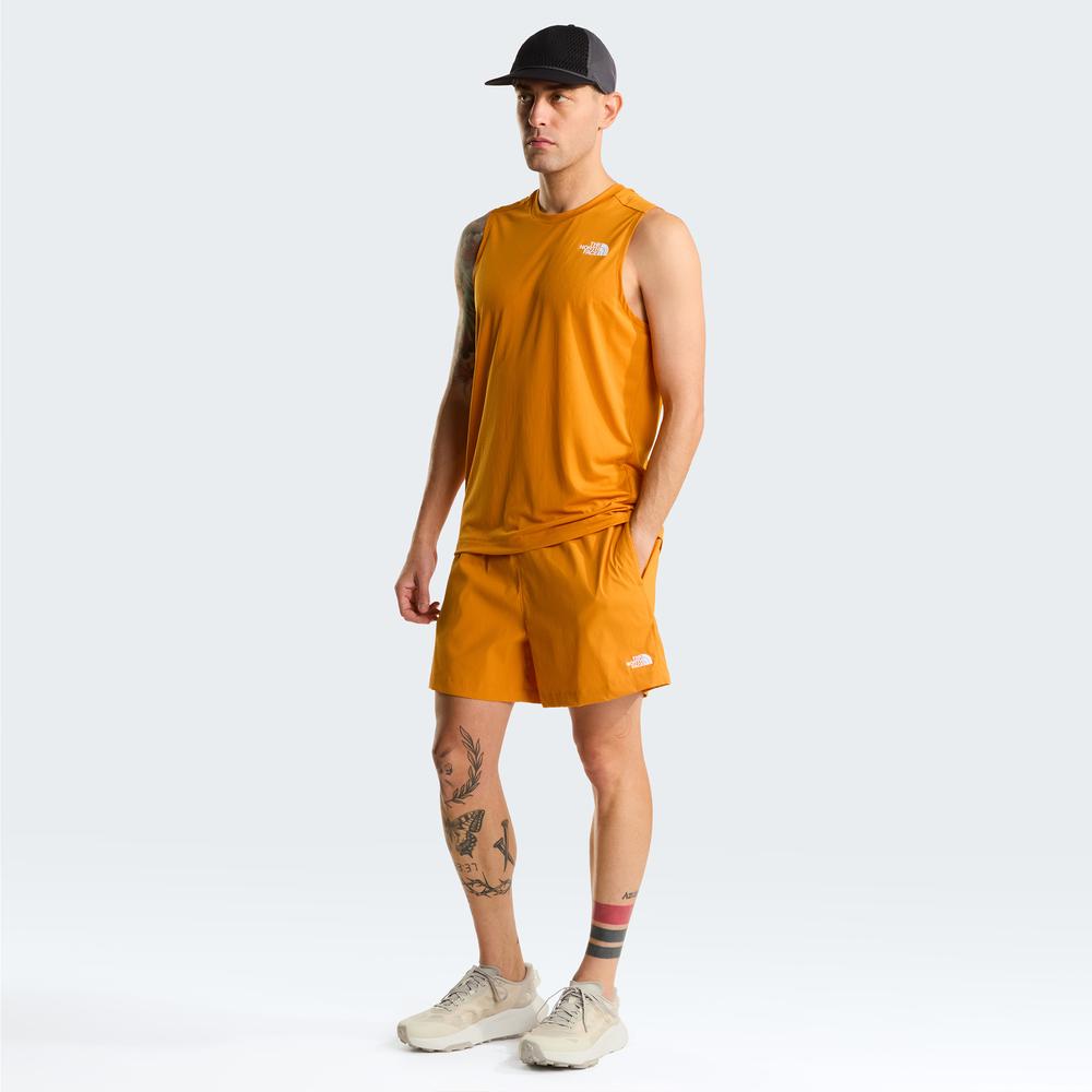 Koszulka męska The North Face 24/7 0A8BEHG5I1 - pomarańczowa