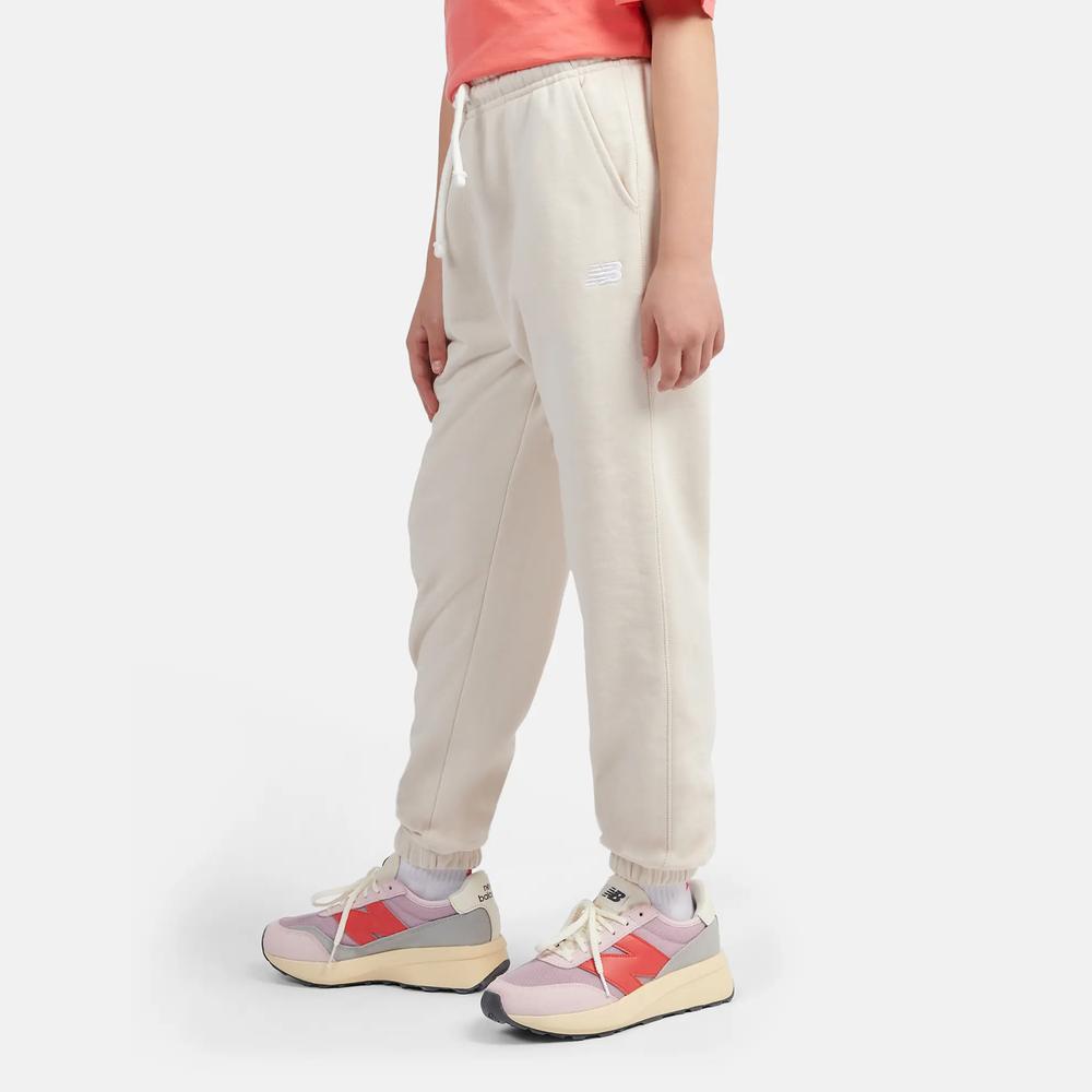 Spodnie dziecięce New Balance LAKG0058LIN - beżowe