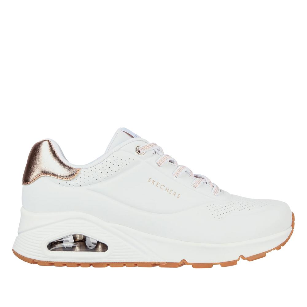 Buty Skechers Uno Shimmer Away 155196WHT - białe