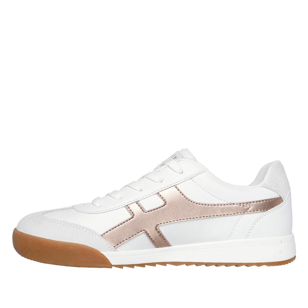 Buty damskie Skechers Zinger Metallic Roads 177500WTRG - białe