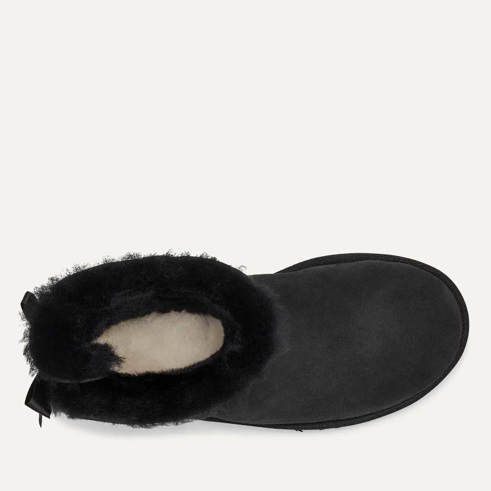 Buty damskie UGG W Mini Bailey Bow II 1016501-BLK - czarne