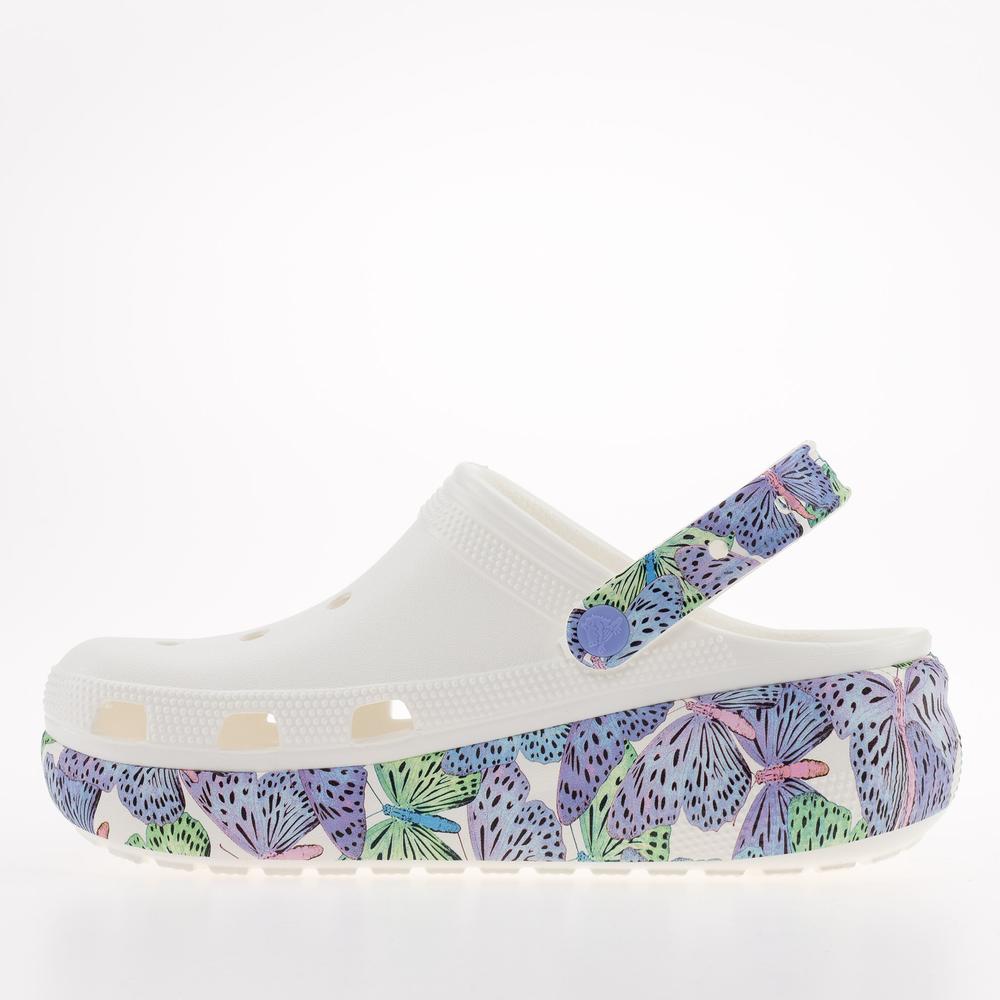 Klapki Crocs Classic Cutie Butterfly Clog 208298-94S - białe