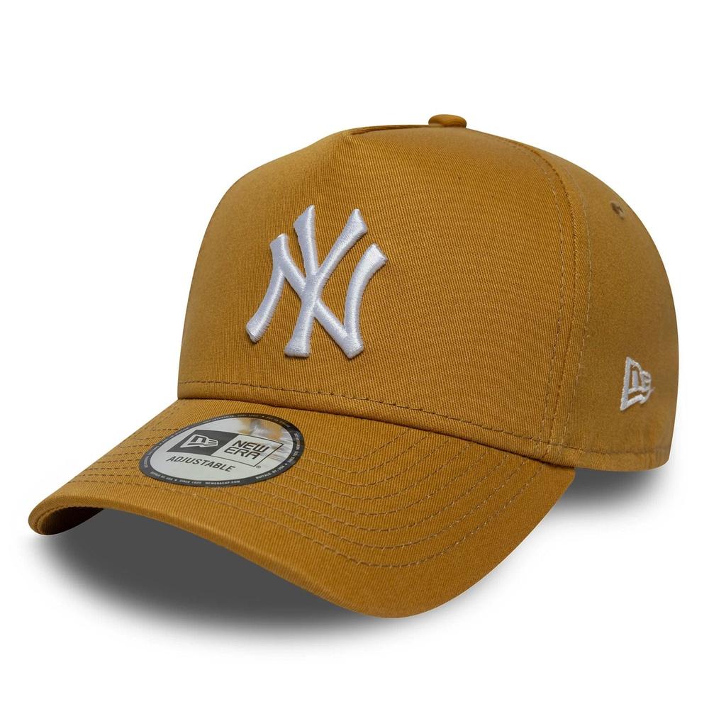 Czapka unisex New Era Yankees MLB League Essential Beige 9FORTY E-Frame 60771716 - żółta
