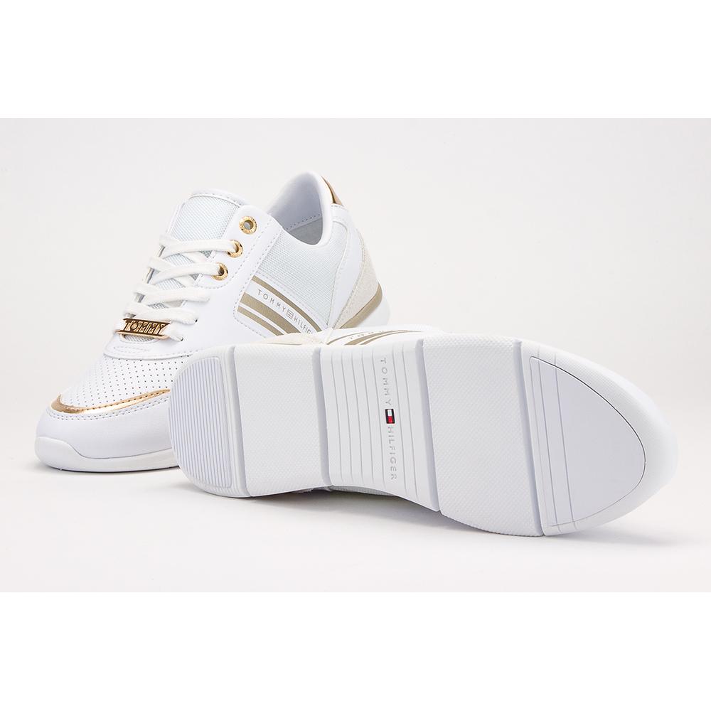 TOMMY HILFIGER LIGHTWEIGHT METALLIC TRAINERS > FW0FW04701-0K7