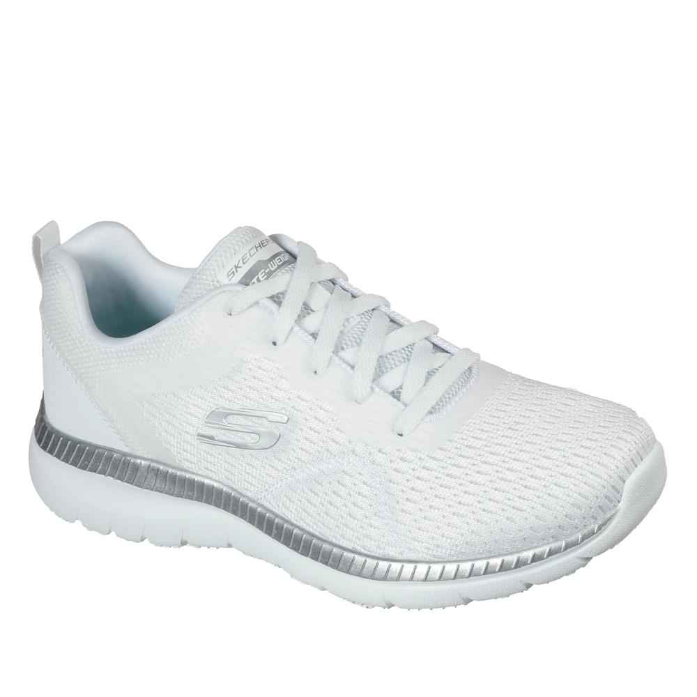 Buty damskie Skechers Bountiful Quick Path 12607WSL - białe