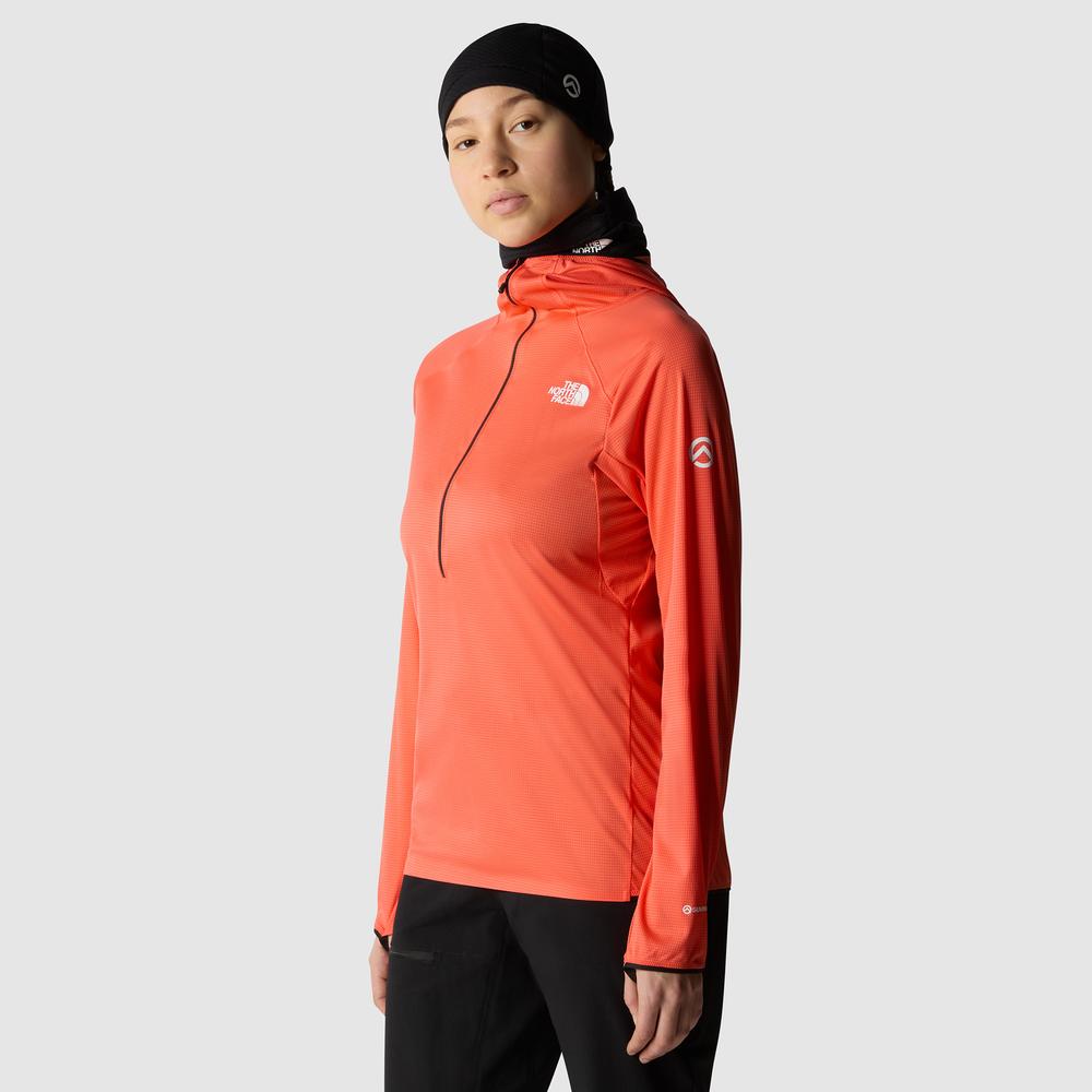 Bluza The North Face Summit Direct Sun 0A84PUCA11 - pomarańczowa