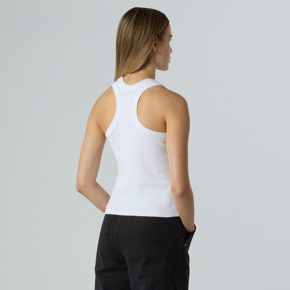 Koszulka damska The North Face Slim Rib Tank 0A8BVTFN41 - biała