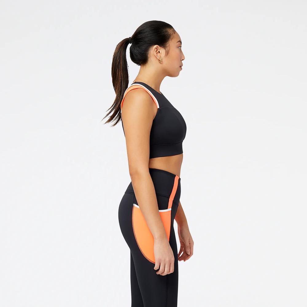 Biustonosz sportowy New Balance WB21110NDF - czarny