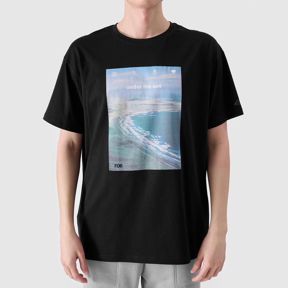 Koszulka męska 4F RSS24TTSHM213220S - czarna