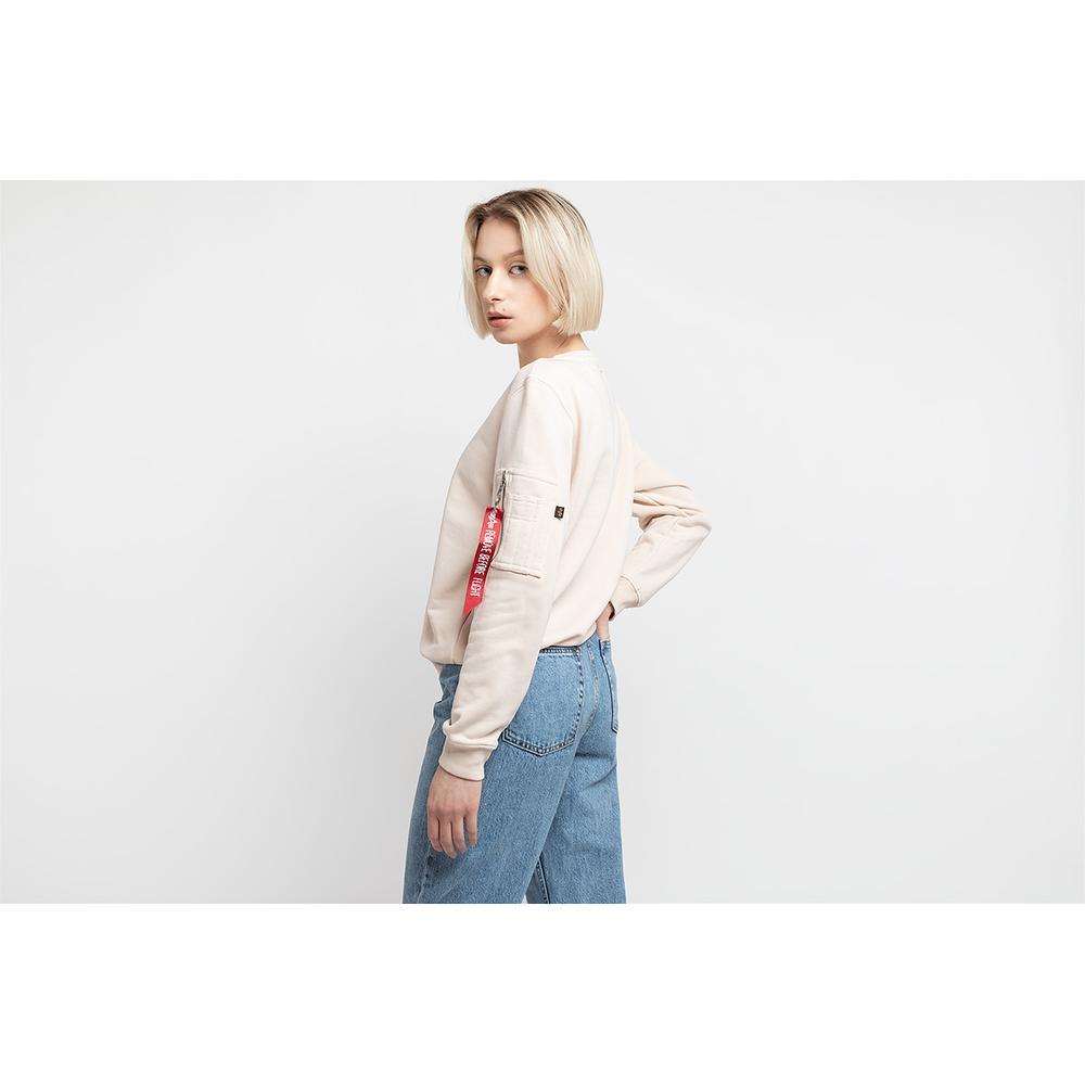 Bluza Alpha Industries Gold Logo 106030578 - kremowa
