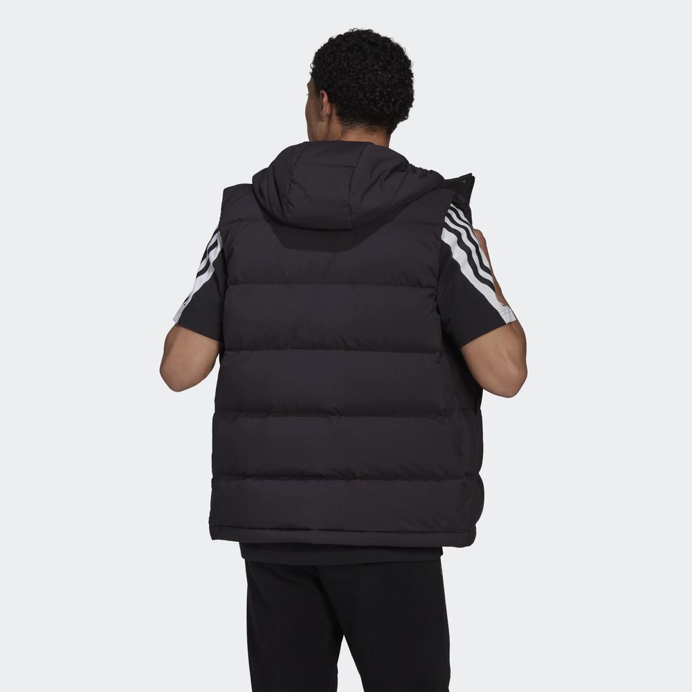 Bezrękawnik adidas Helionic Hooded Down Vest HG6277 - czarny