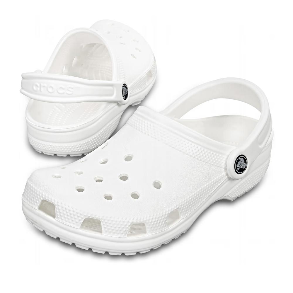 Klapki Crocs Classic Clog 10001-100 - białe