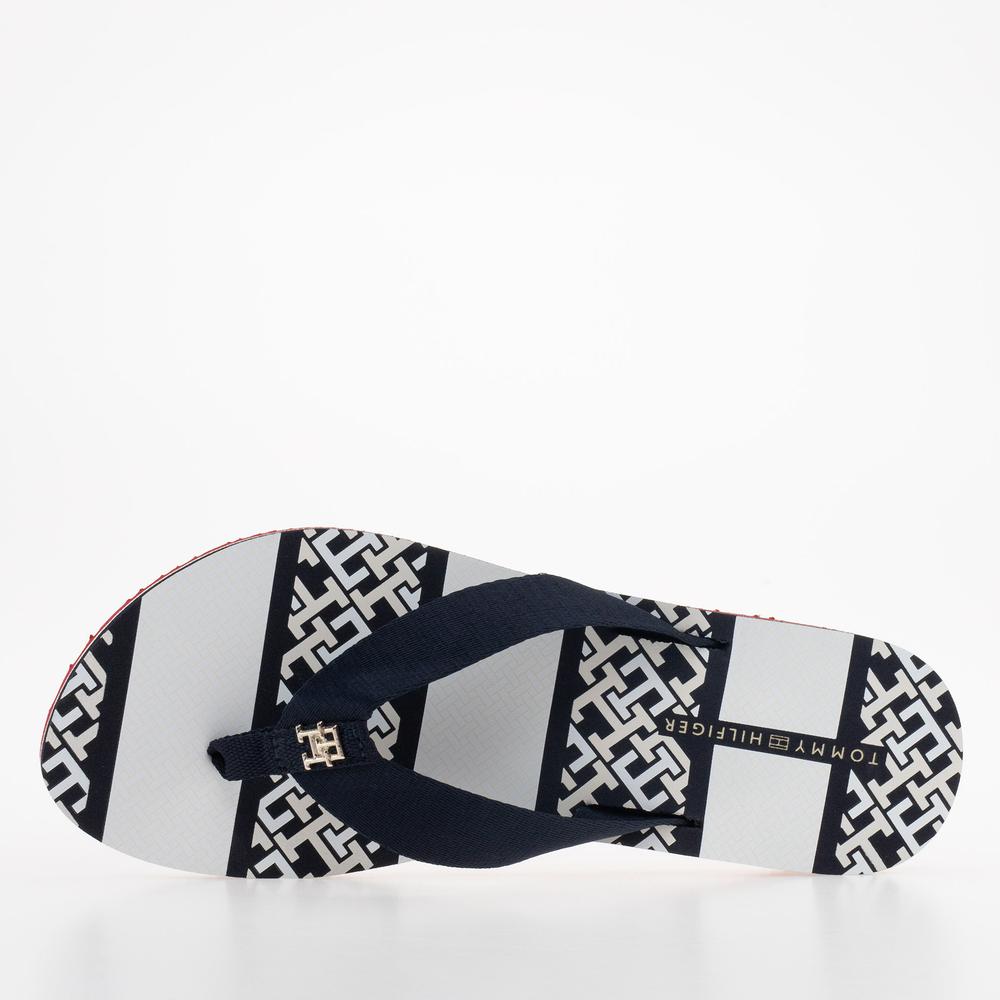 Japonki Tommy Hilfiger Monogram Essential FW0FW07162-0GY - granatowe
