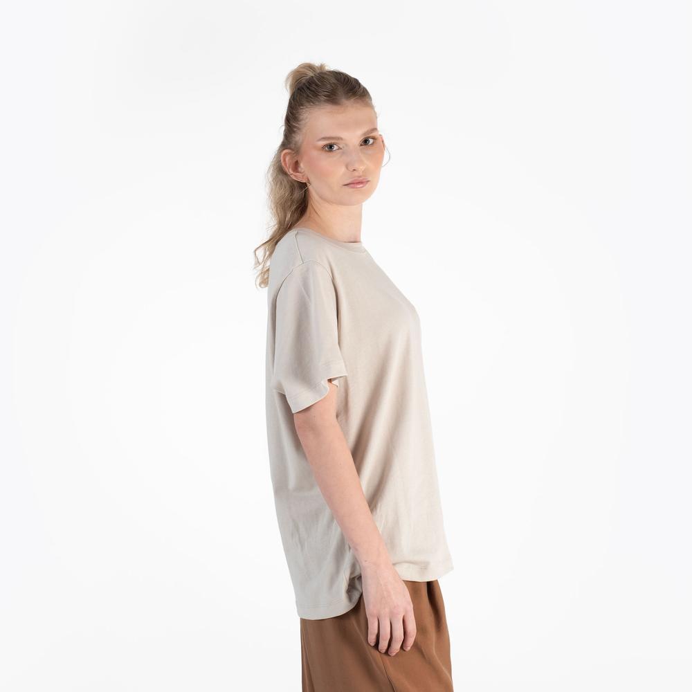 Koszulka Champion Crewneck 117497-ES057 - beżowa