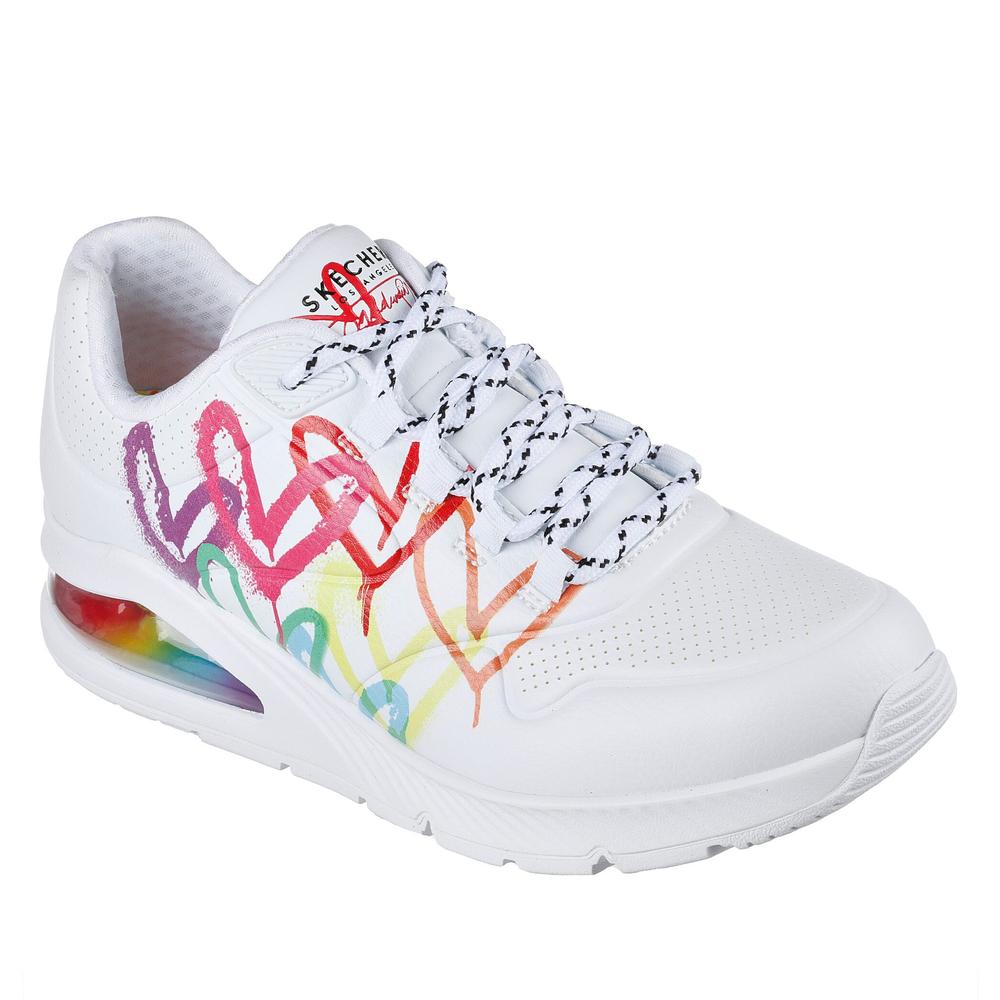 Buty Skechers x JGoldcrown Uno 2 Floating Love 155521WHT - białe