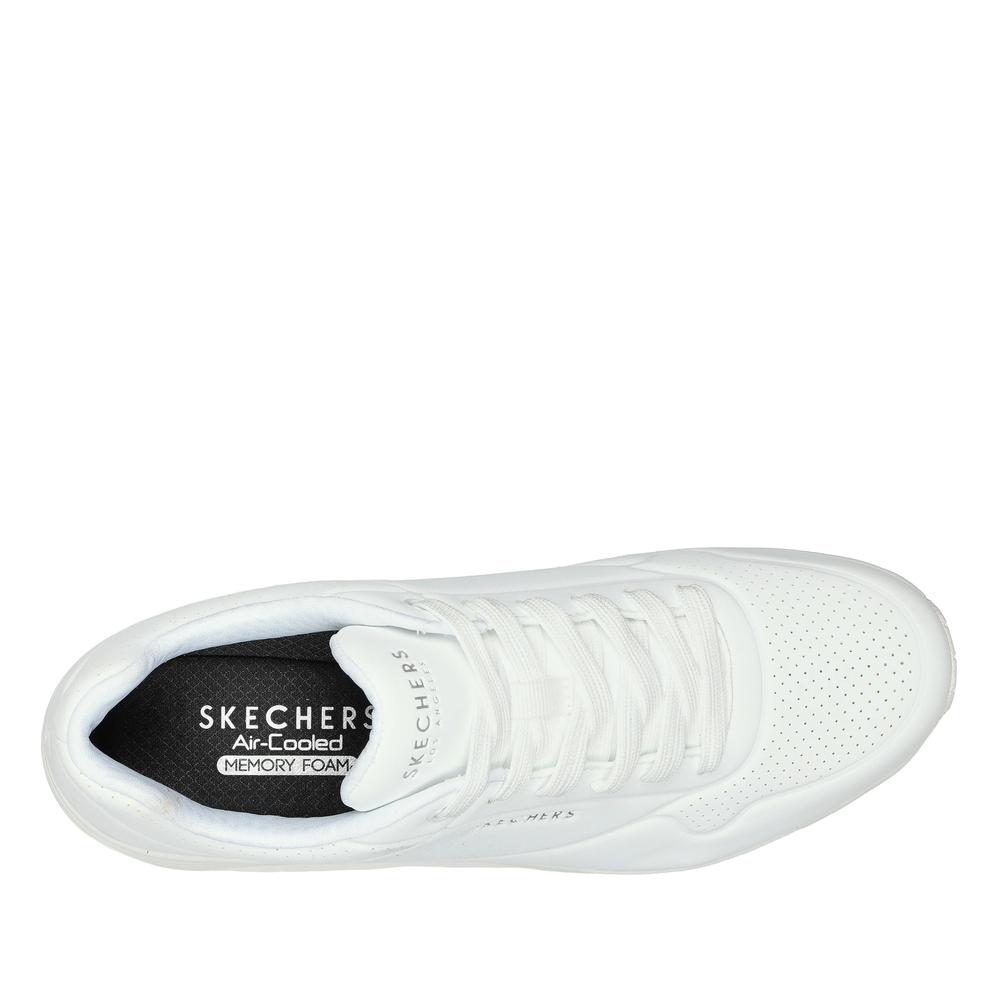Buty damskie Skechers Uno Stand on Air 52458W - białe