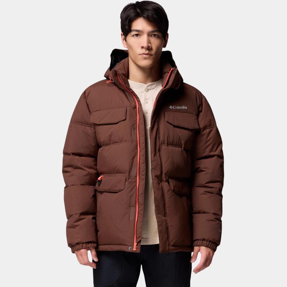Kurtka męska Columbia Landroamer Hooded Puffer 2088081256 - brązowa