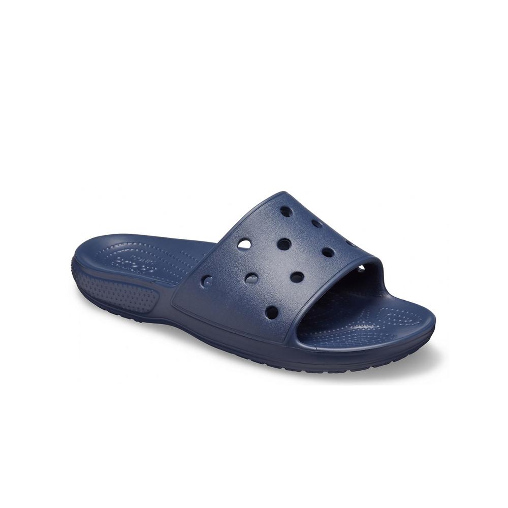 Klapki Crocs Classic Slide 206121-410 - granatowe