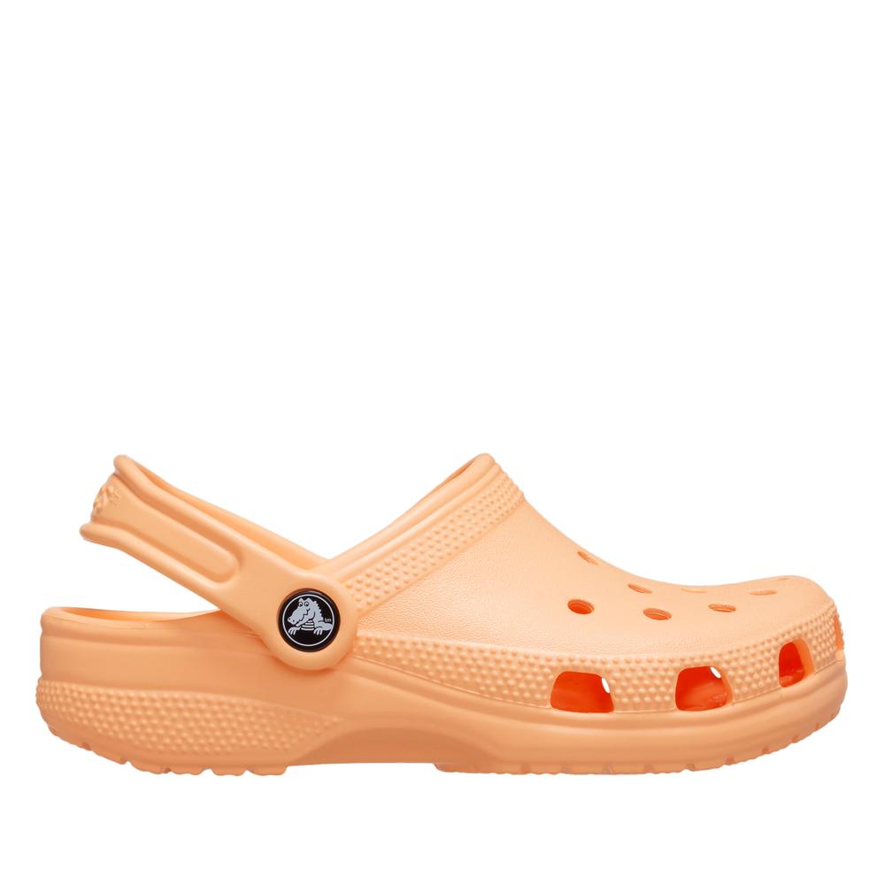 Klapki młodzieżowe Crocs Classic Clog 206991-86A - pomarańczowe