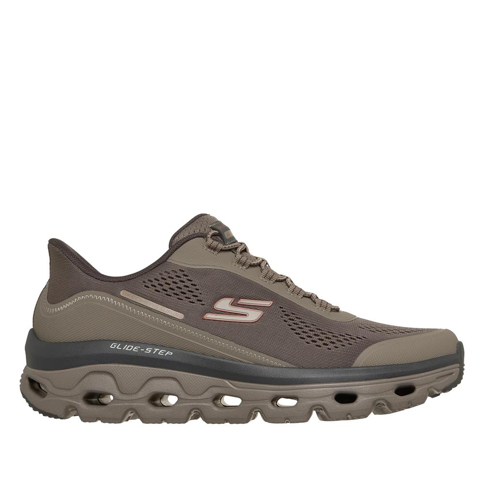 Buty męskie Skechers Slip-ins: Glide-Step Sole - Glover Peak 237812TPE - brązowe