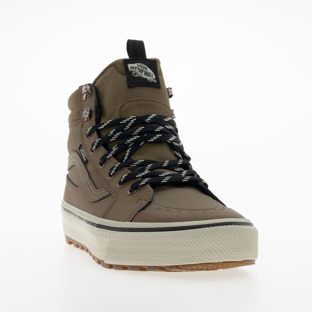 Buty męskie Vans SK8-Hi Waterproof Insulated VN000DAQ91K1 - brązowe