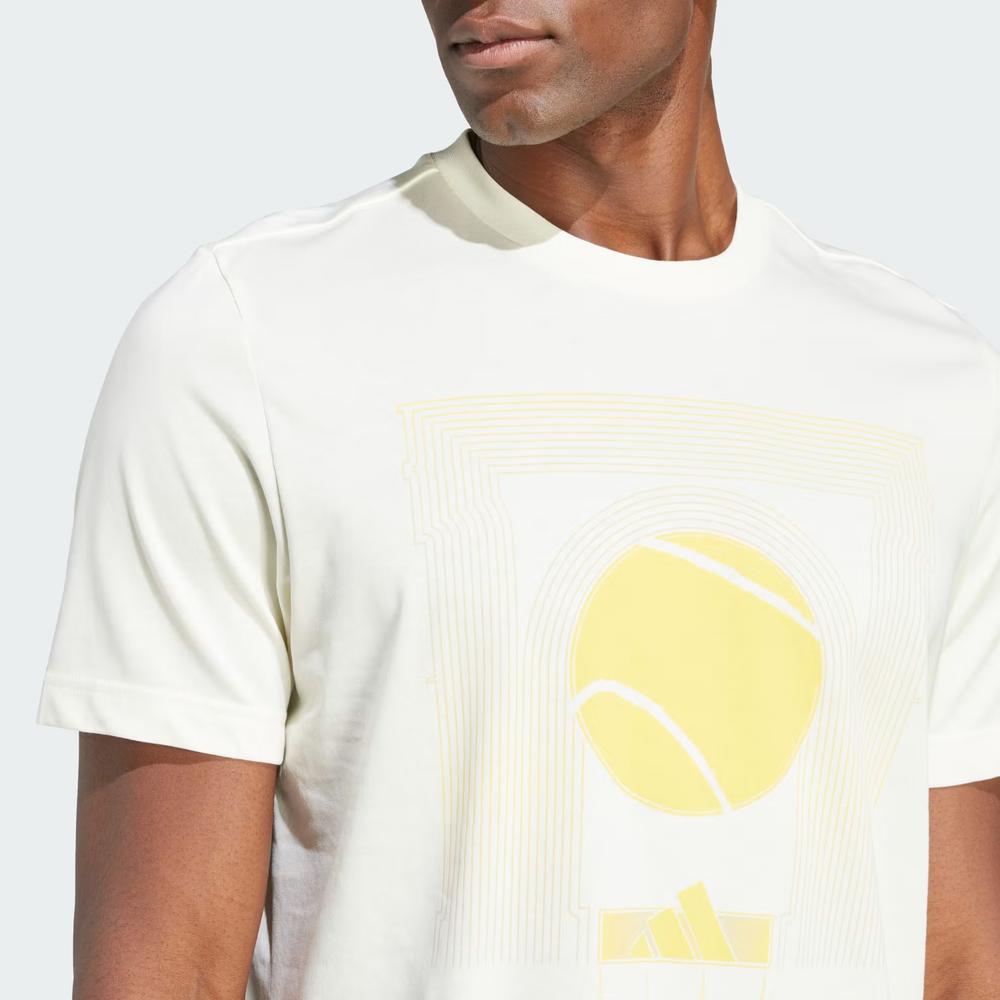 Koszulka adidas Aeroready Tennis ARC De Ball IS2414 - biała