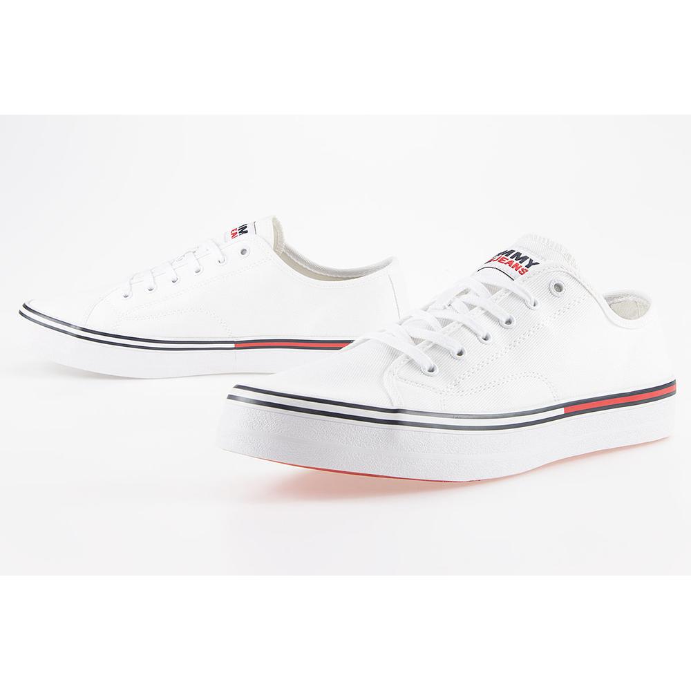 Buty Tommy Jeans Essential Low EM0EM00962-YBR - białe