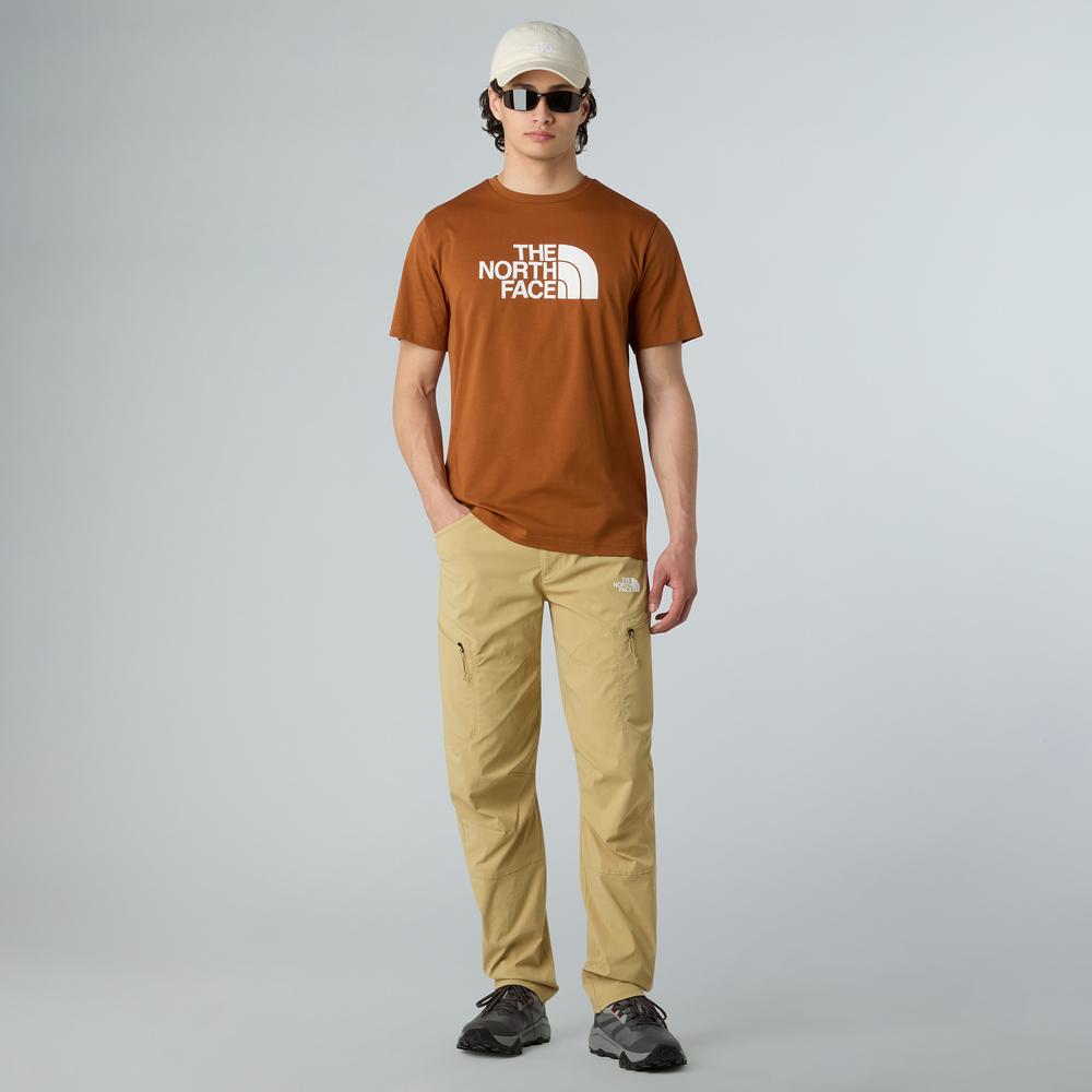 Koszulka męska The North Face Easy 0A8A6CBOE1 - brązowa