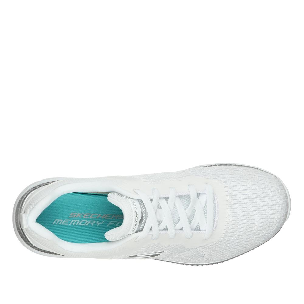 Buty damskie Skechers Bountiful Quick Path 12607WSL - białe