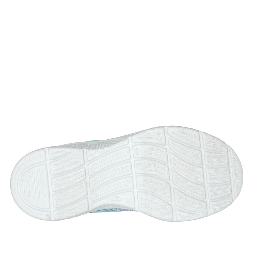 Buty dziecięce Skechers Microspec Plus Swirl Sweet 303535LAQPK - niebieskie