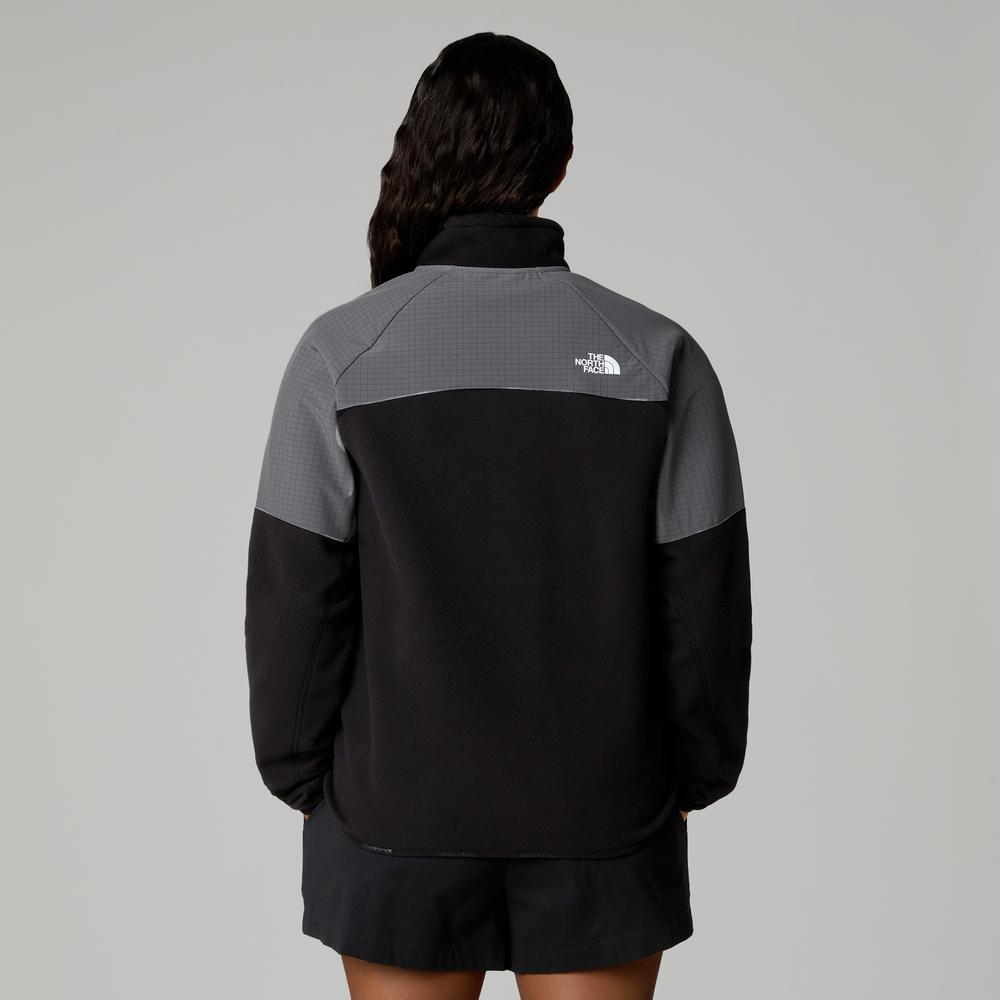 Bluza damska The North Face Glacier 1/2 Zip Fleece 0A89JBAFI1 - czarno-szara