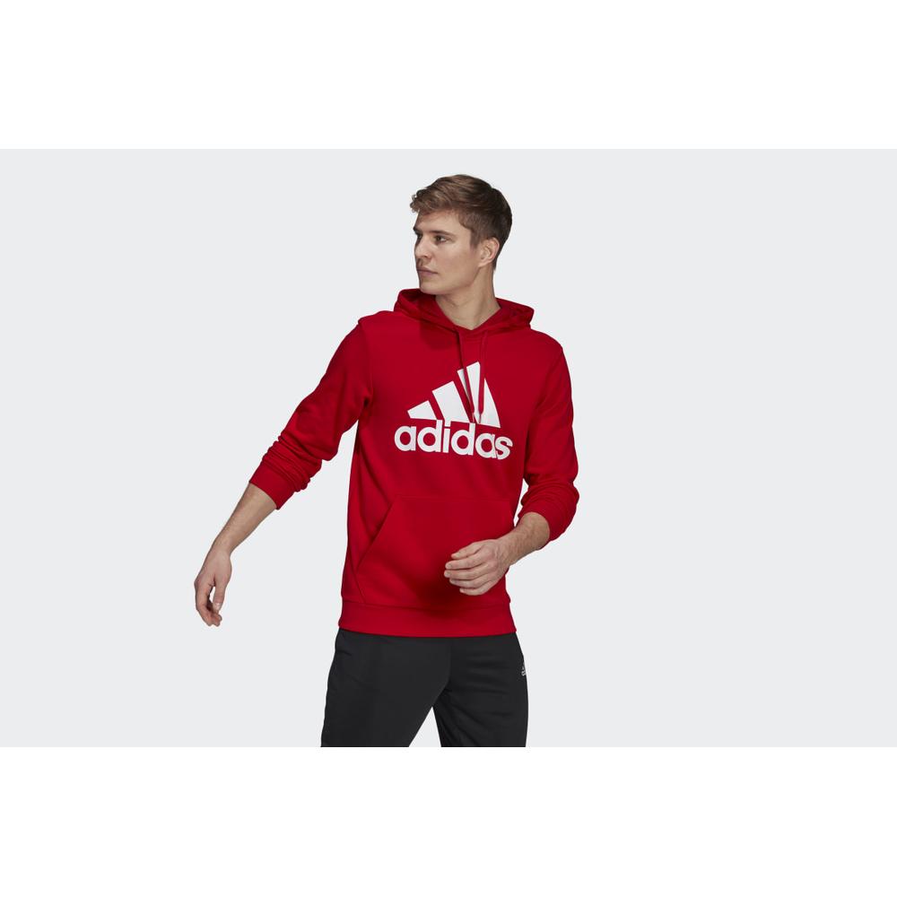 Bluza adidas Essentials Big Logo Hoodie GV0249 - czerwona