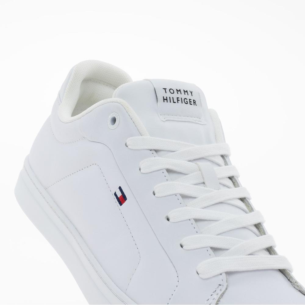 Buty Tommy Hilfiger Icon Court Leather FM0FM05317-YBS - białe