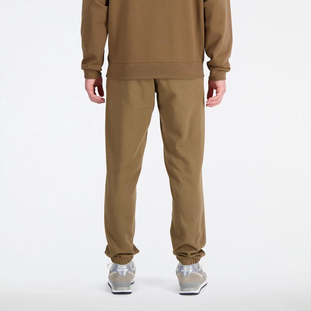 Spodnie New Balance MP31539DHE - brązowe