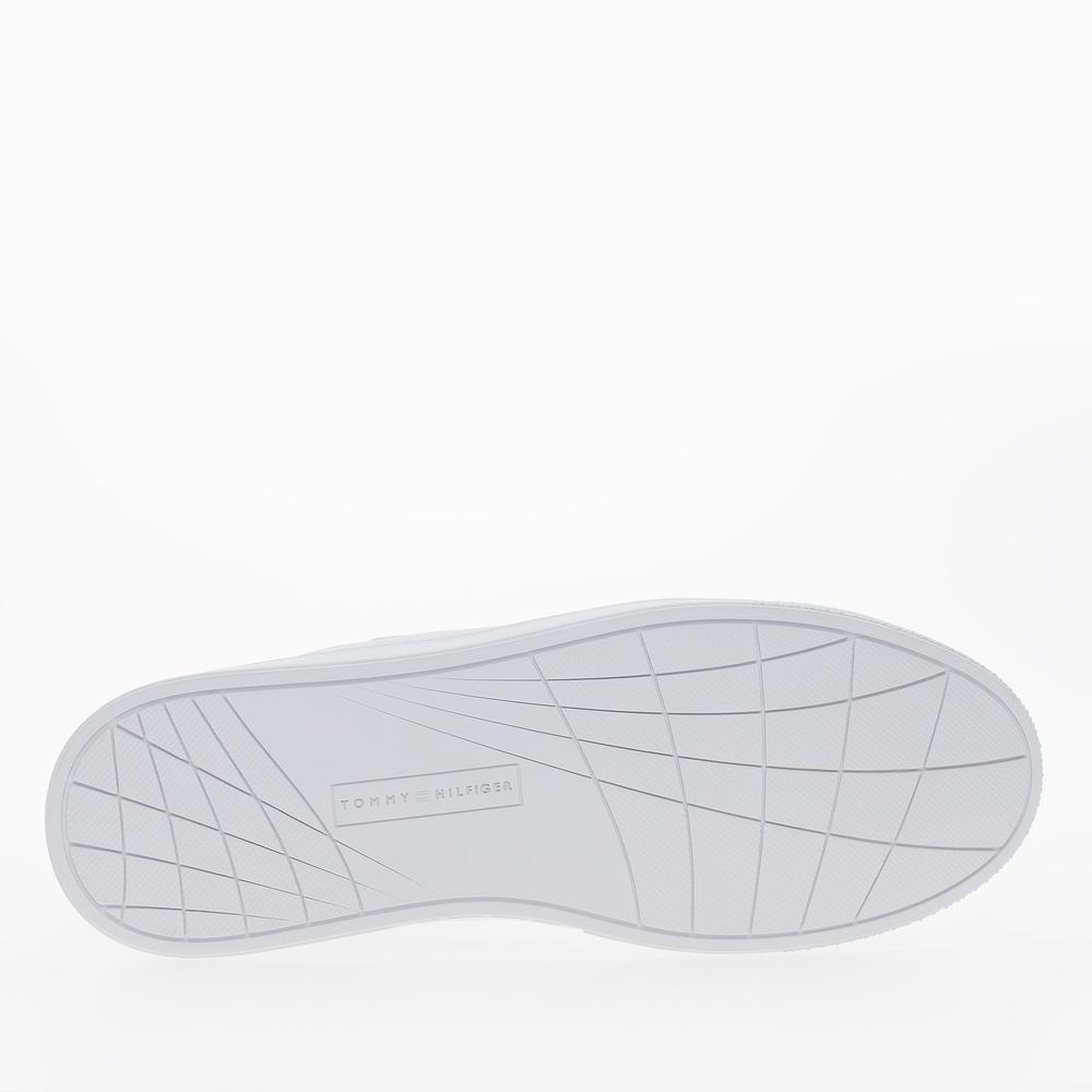 Buty Tommy Hilfiger Icon Court Leather FM0FM05317-YBS - białe