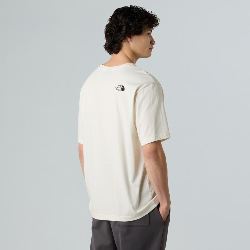 Koszulka męska The North Face Dome Flower 0A8EGXQLI1 - biała